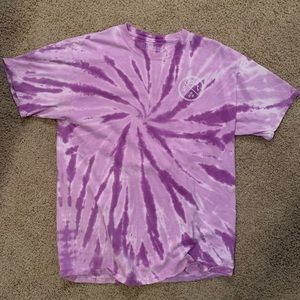 Purple tie dye tee